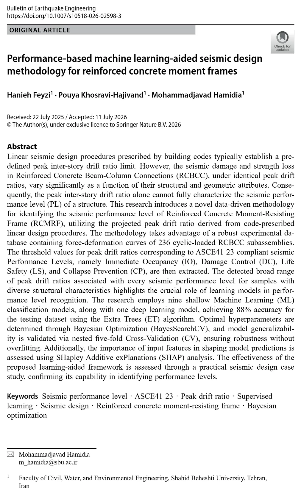 Performance-Based Machine Learning-Aided Seismic Design for RC Moment Frames